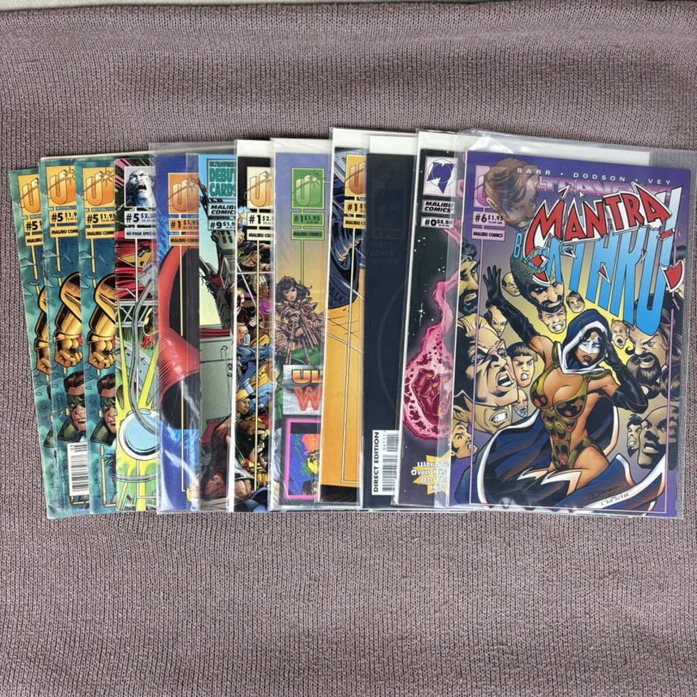 Malibu Comics Ultraverse Lot Mantra Prime Ultraforce The Strangers 12 Issues